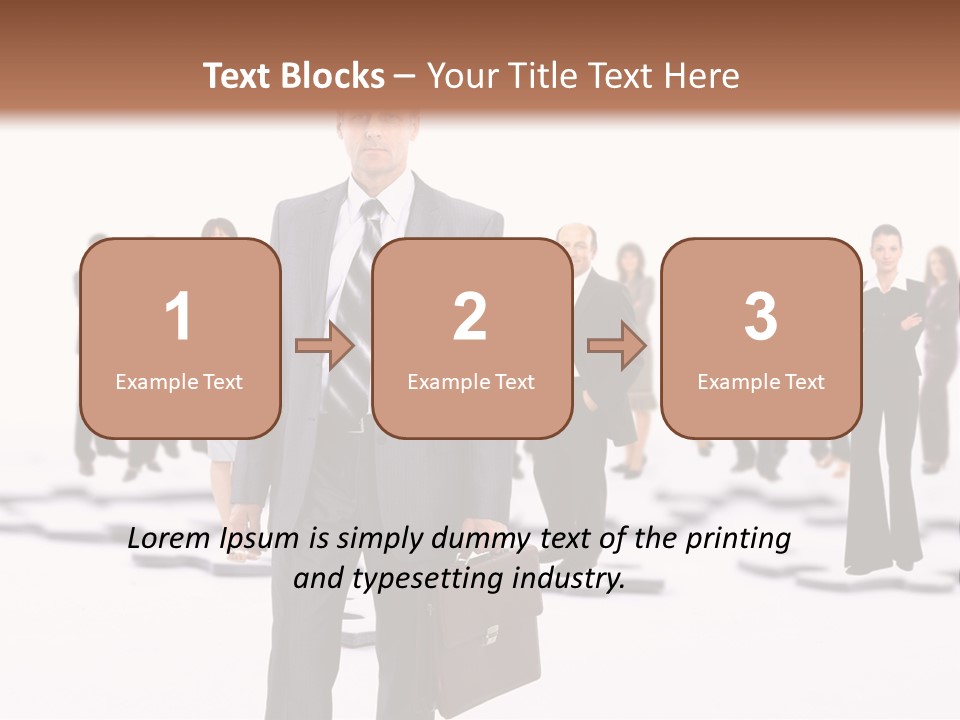 Piece Men Abstract PowerPoint Template