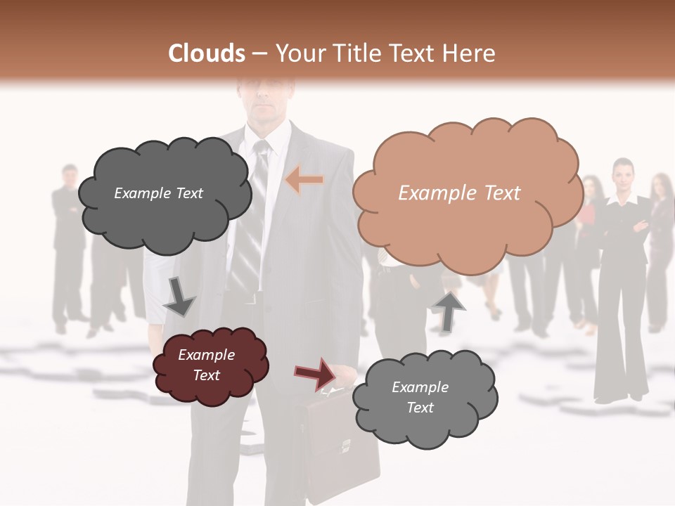 Piece Men Abstract PowerPoint Template