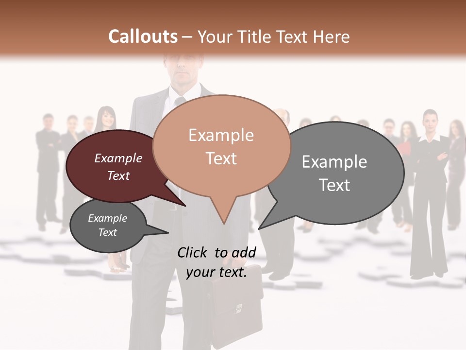 Piece Men Abstract PowerPoint Template