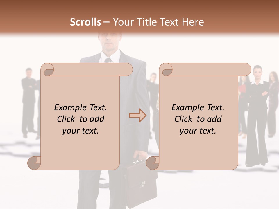 Piece Men Abstract PowerPoint Template