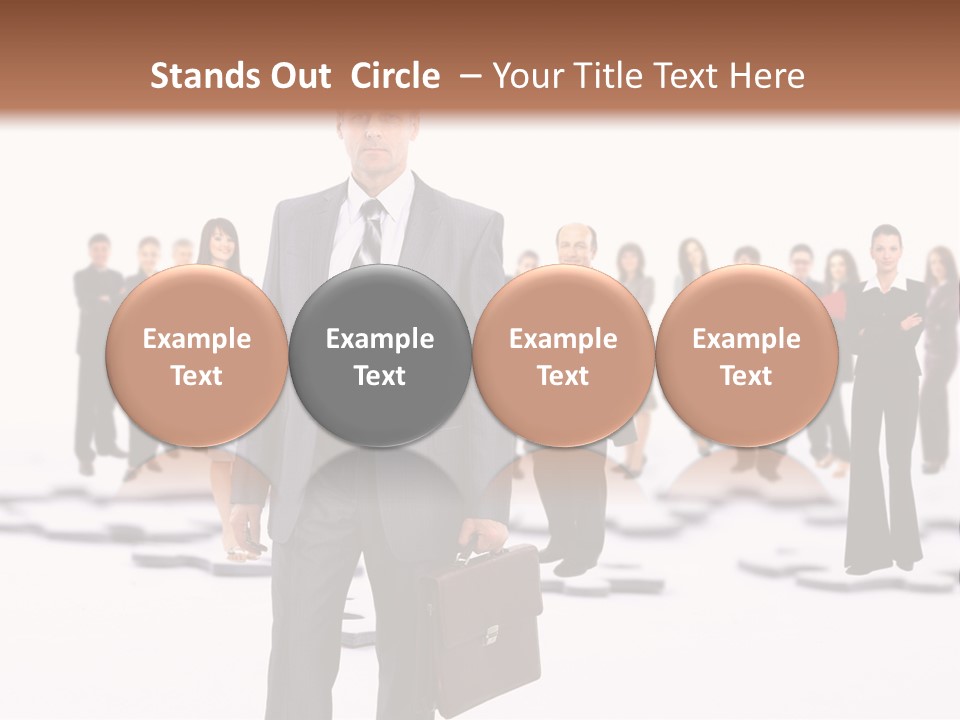 Piece Men Abstract PowerPoint Template