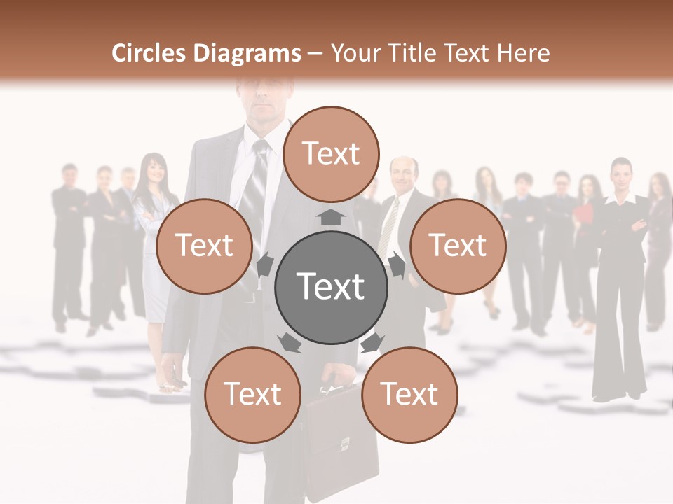 Piece Men Abstract PowerPoint Template