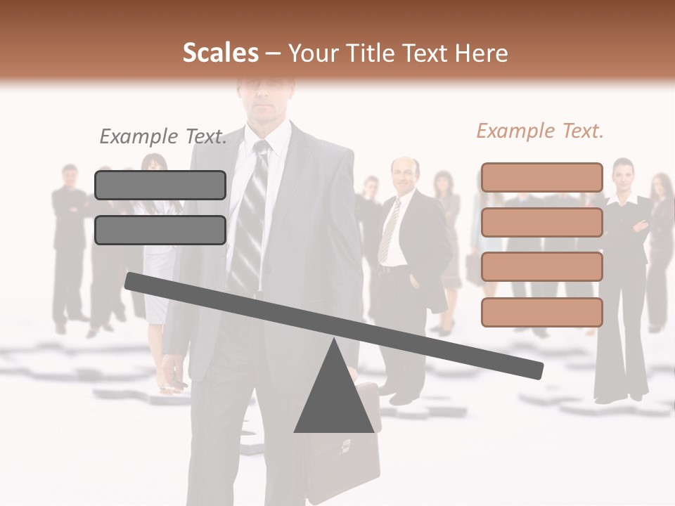 Piece Men Abstract PowerPoint Template