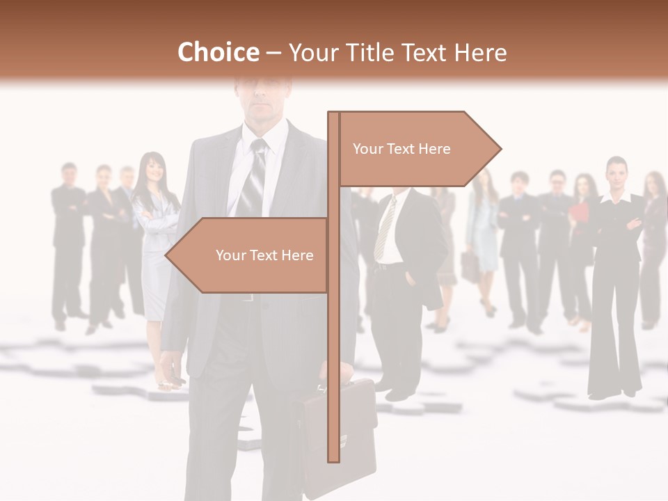 Piece Men Abstract PowerPoint Template