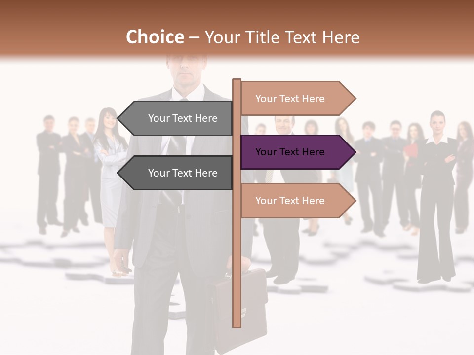 Piece Men Abstract PowerPoint Template