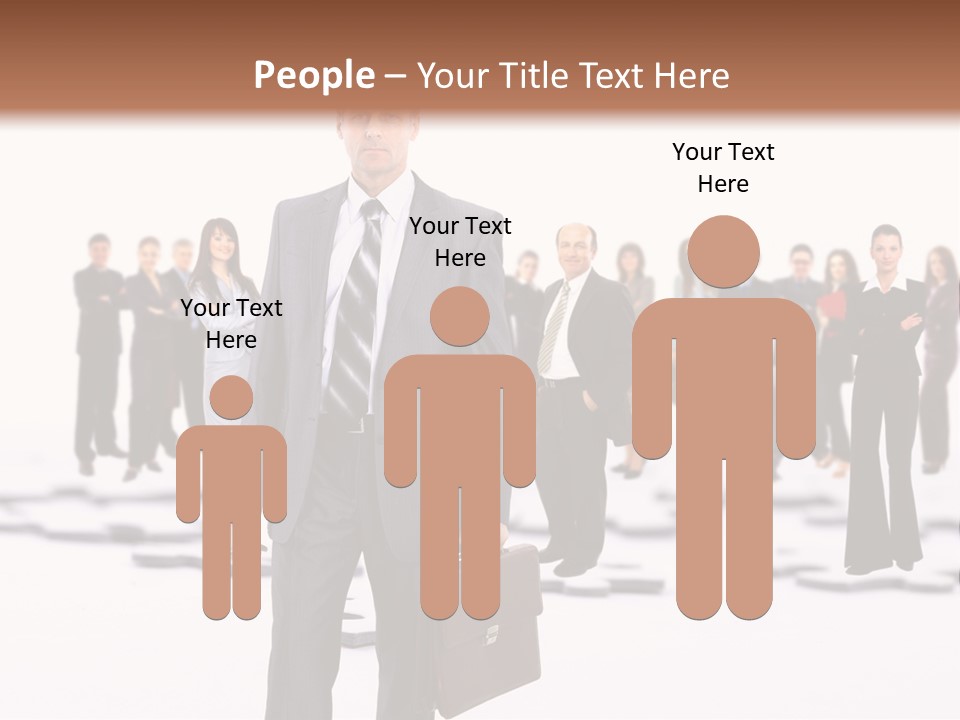 Piece Men Abstract PowerPoint Template