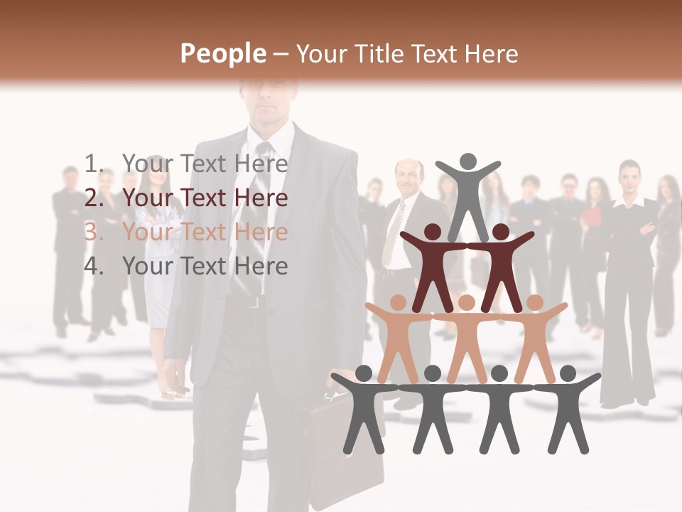 Piece Men Abstract PowerPoint Template