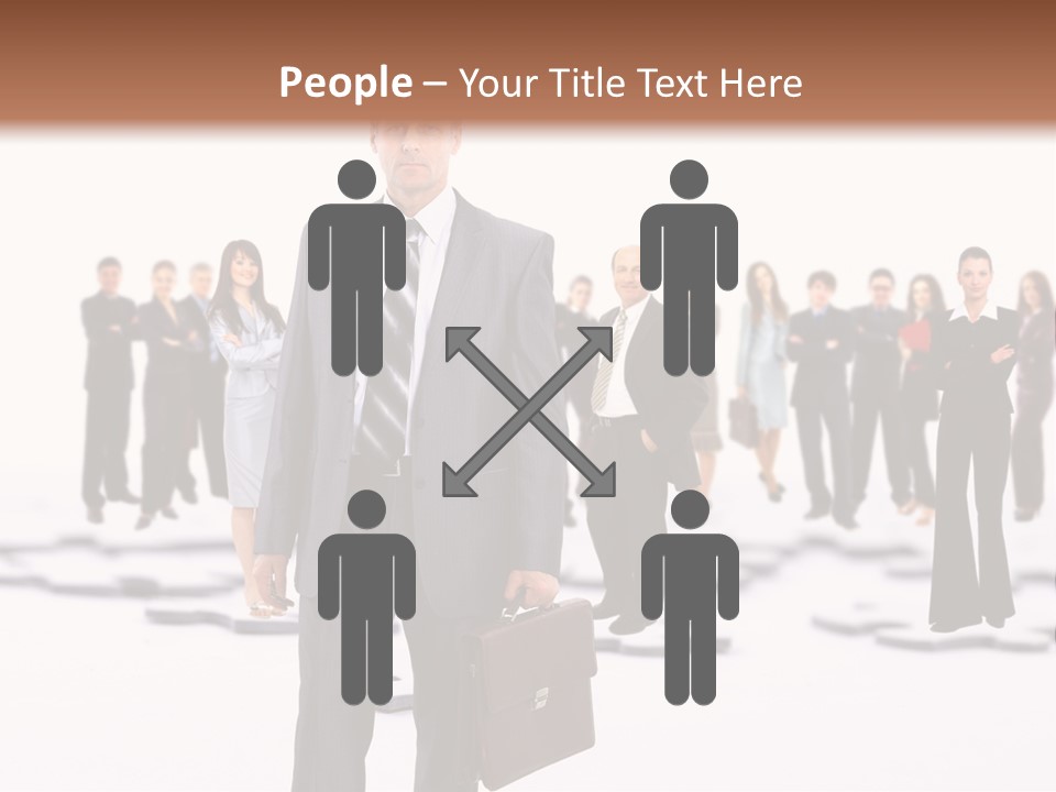 Piece Men Abstract PowerPoint Template