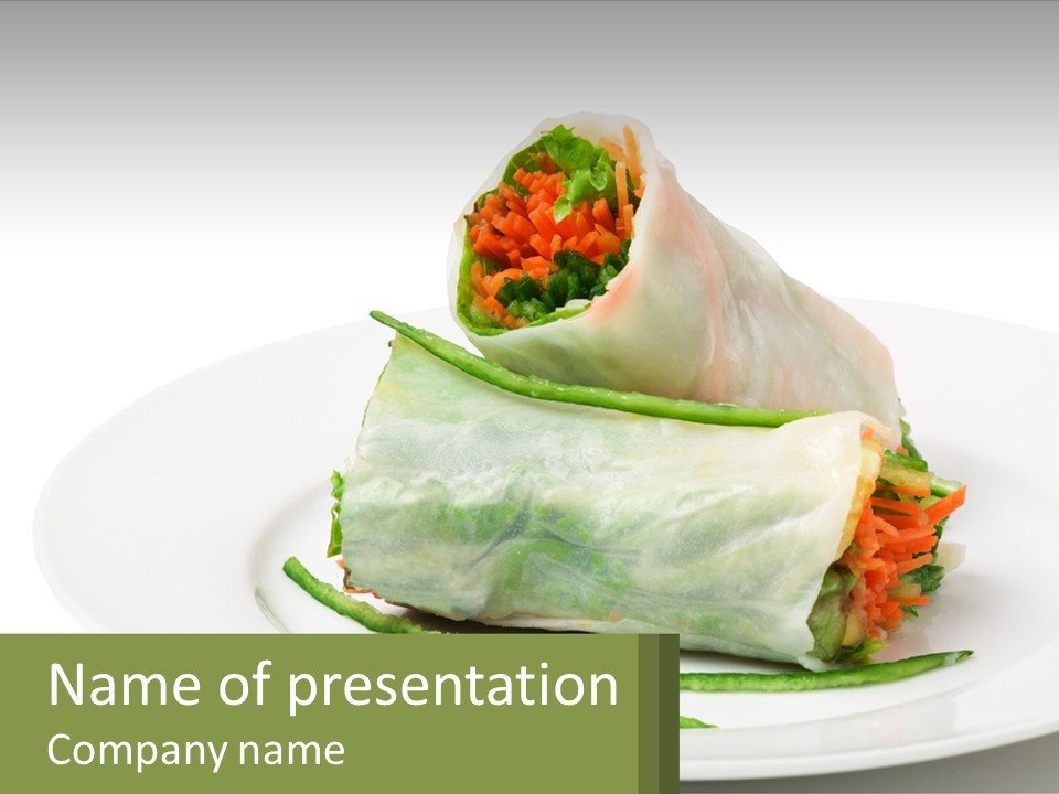 Vegetable Lunch Beef PowerPoint Template