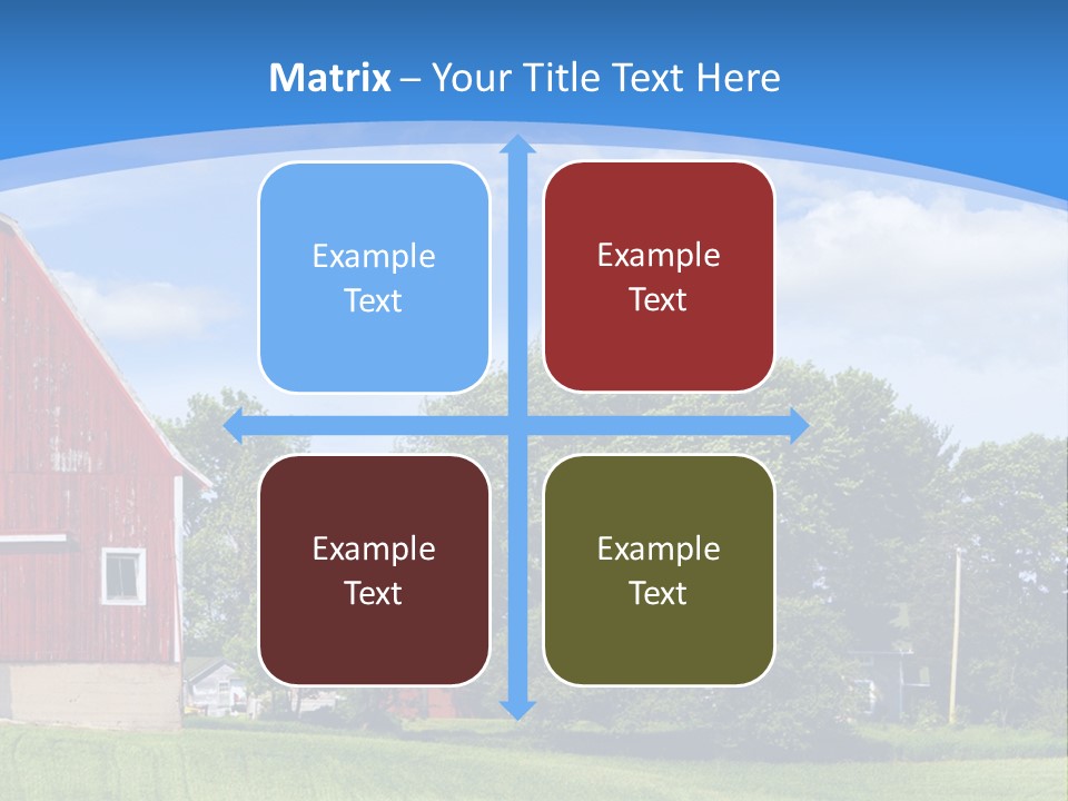 Winter Rural Scene PowerPoint Template