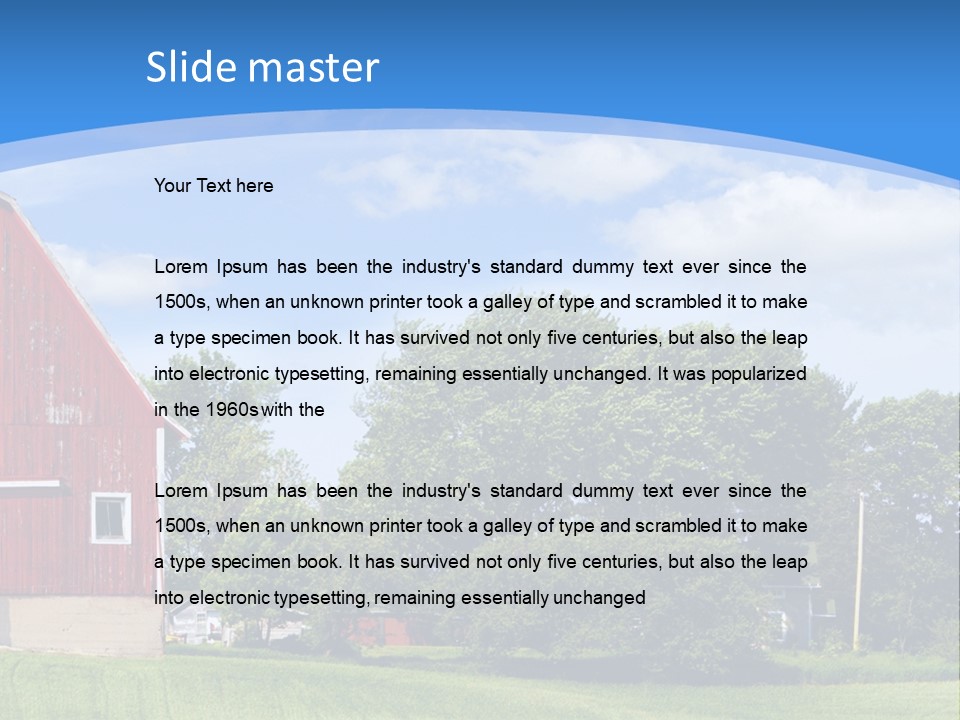 Winter Rural Scene PowerPoint Template