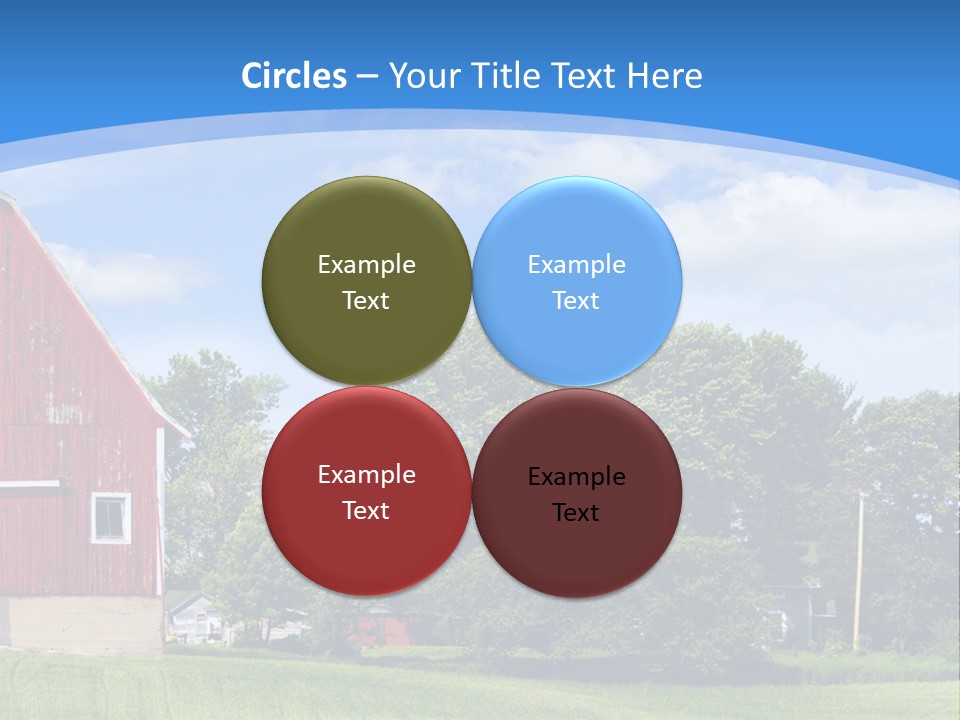 Winter Rural Scene PowerPoint Template