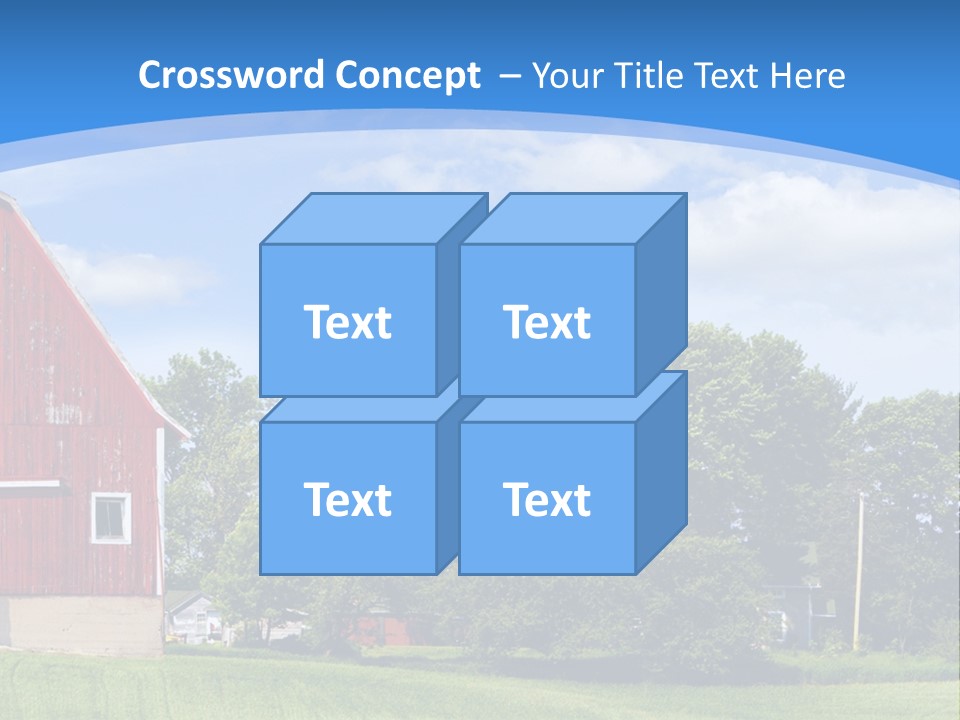Winter Rural Scene PowerPoint Template