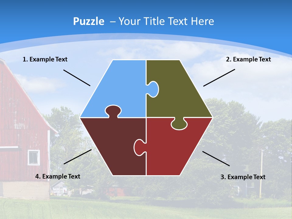 Winter Rural Scene PowerPoint Template