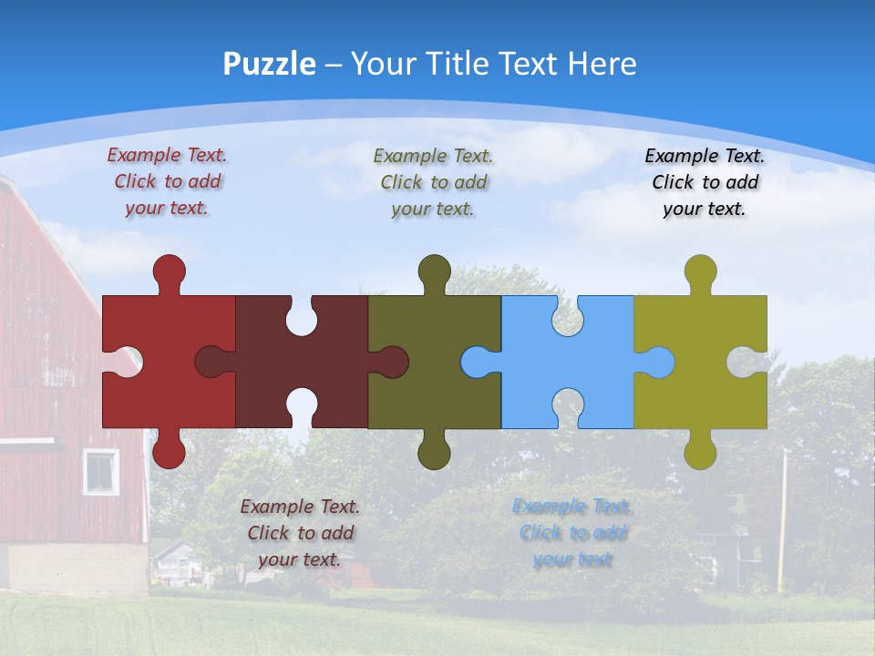 Winter Rural Scene PowerPoint Template