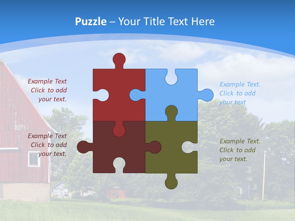 Winter Rural Scene PowerPoint Template