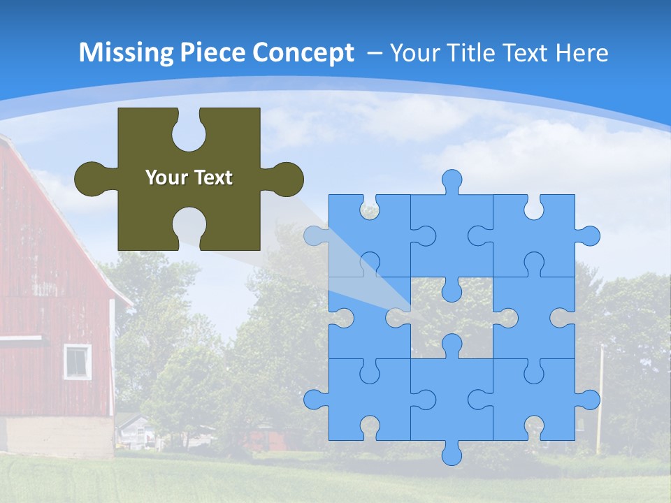 Winter Rural Scene PowerPoint Template