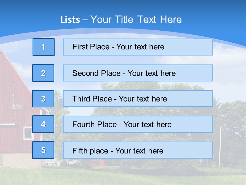 Winter Rural Scene PowerPoint Template