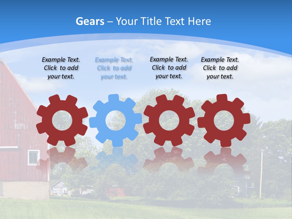 Winter Rural Scene PowerPoint Template