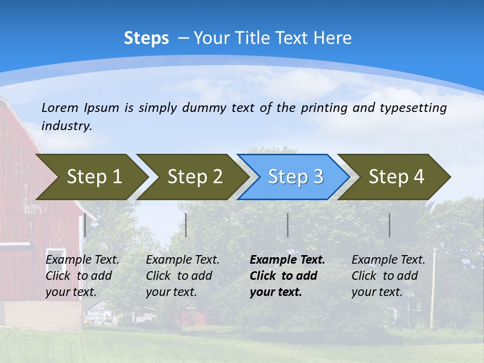 Winter Rural Scene PowerPoint Template