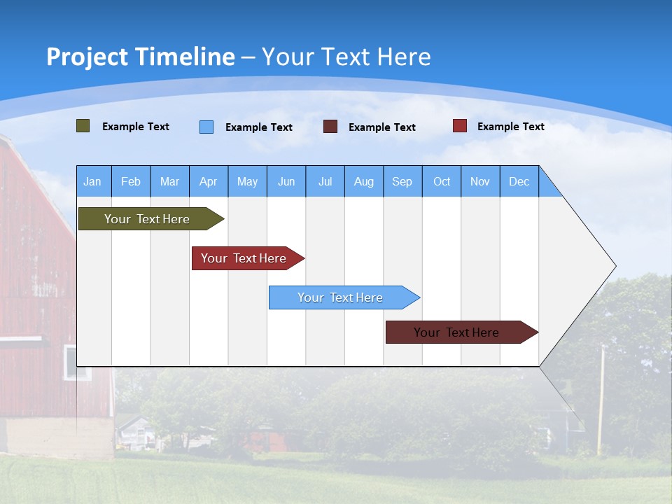 Winter Rural Scene PowerPoint Template