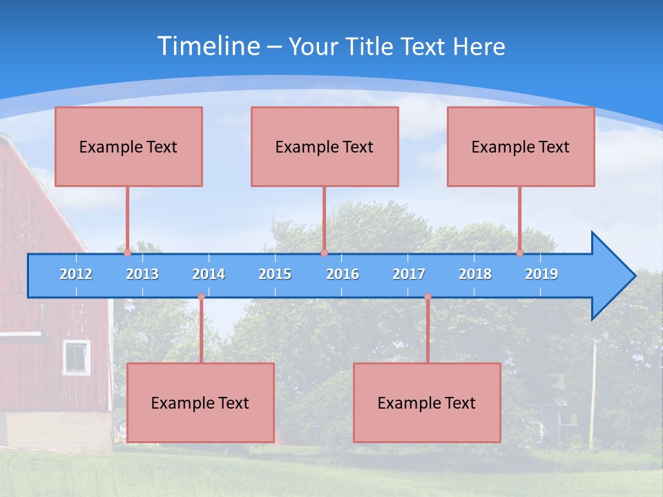 Winter Rural Scene PowerPoint Template