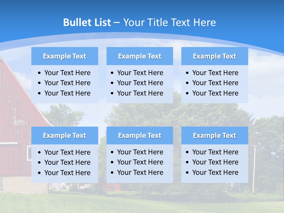 Winter Rural Scene PowerPoint Template