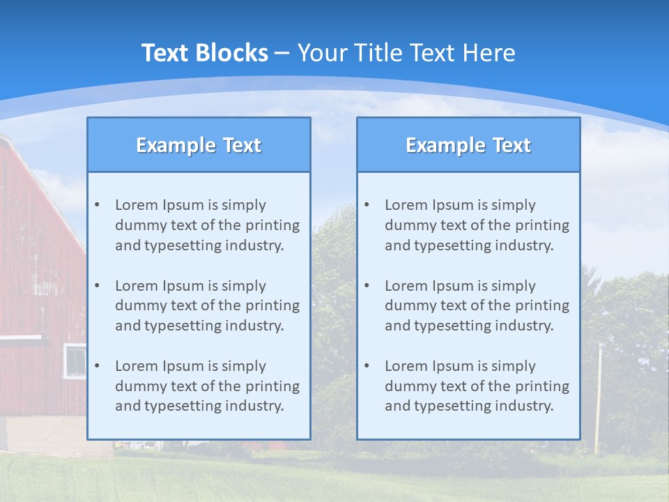Winter Rural Scene PowerPoint Template