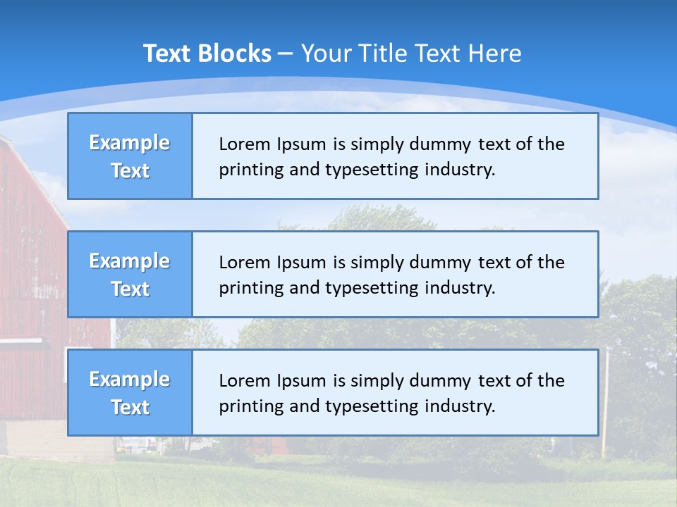 Winter Rural Scene PowerPoint Template