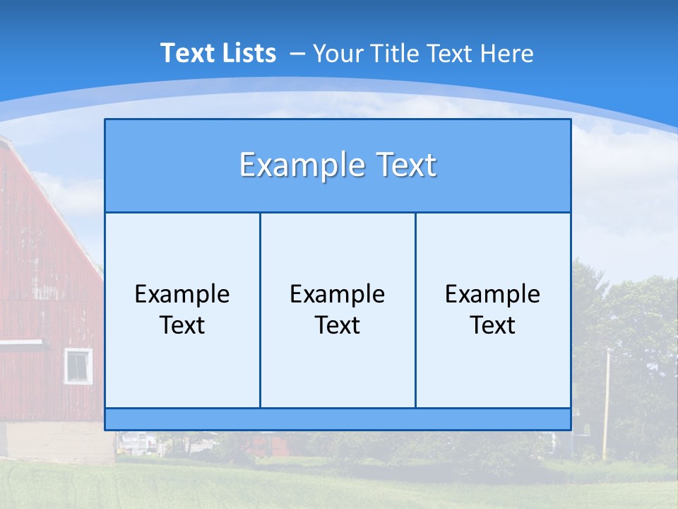 Winter Rural Scene PowerPoint Template