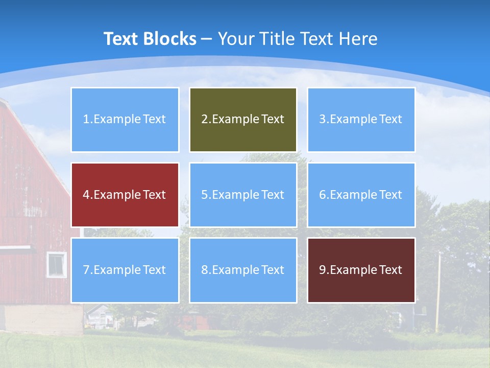 Winter Rural Scene PowerPoint Template
