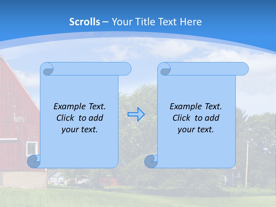 Winter Rural Scene PowerPoint Template