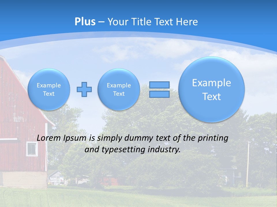 Winter Rural Scene PowerPoint Template