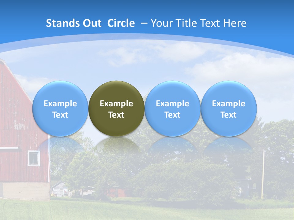 Winter Rural Scene PowerPoint Template