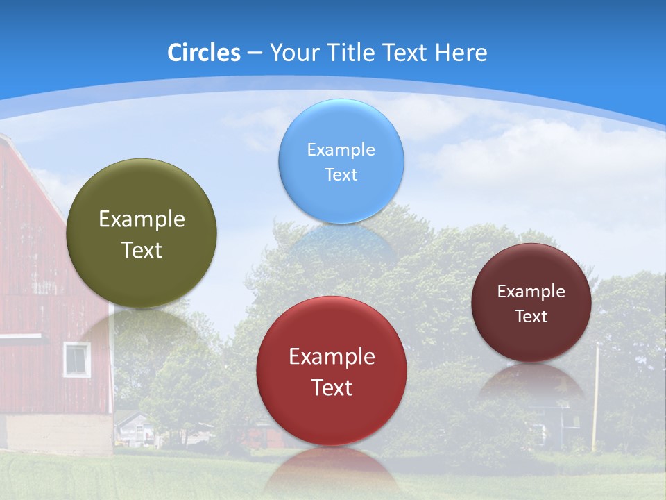 Winter Rural Scene PowerPoint Template