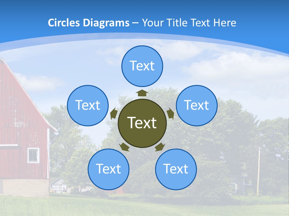 Winter Rural Scene PowerPoint Template