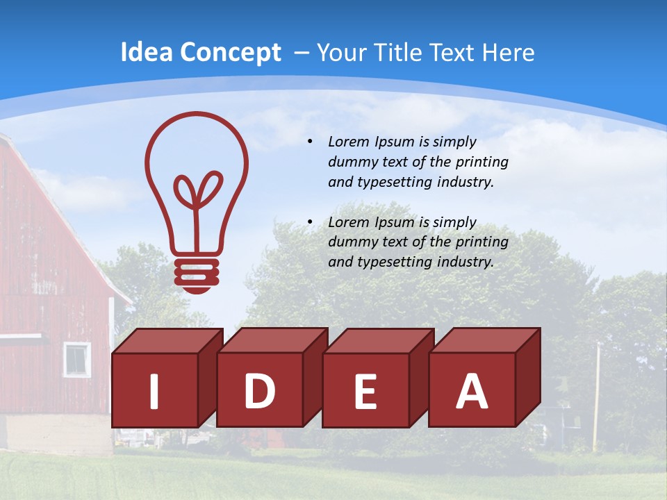 Winter Rural Scene PowerPoint Template