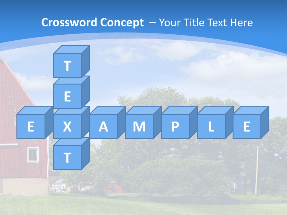 Winter Rural Scene PowerPoint Template