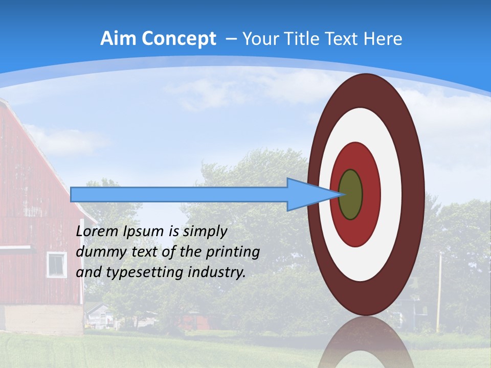 Winter Rural Scene PowerPoint Template