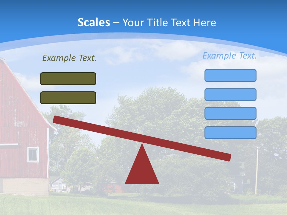 Winter Rural Scene PowerPoint Template
