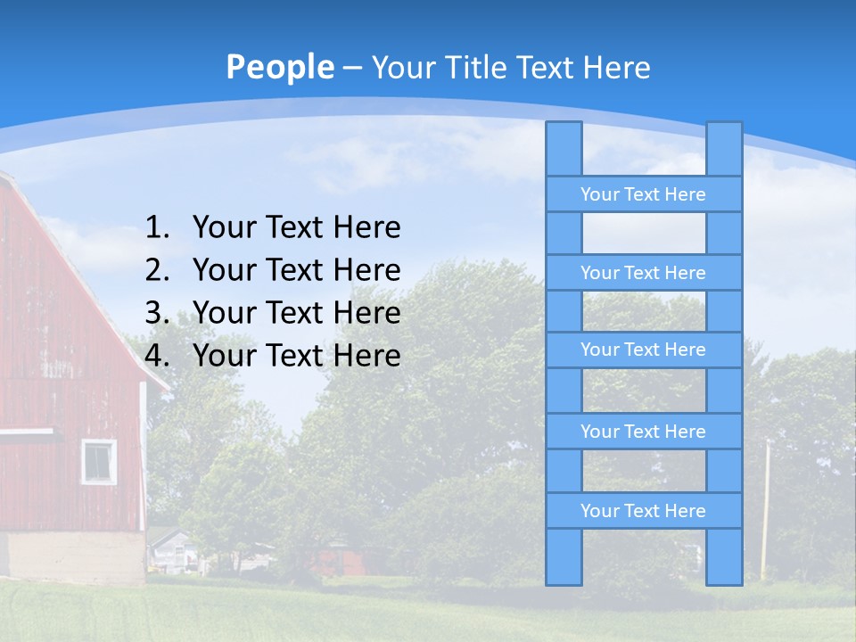 Winter Rural Scene PowerPoint Template