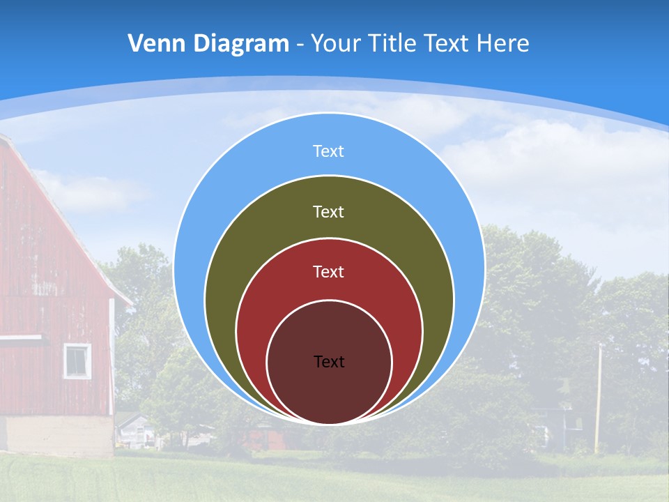 Winter Rural Scene PowerPoint Template
