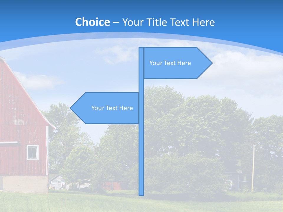 Winter Rural Scene PowerPoint Template