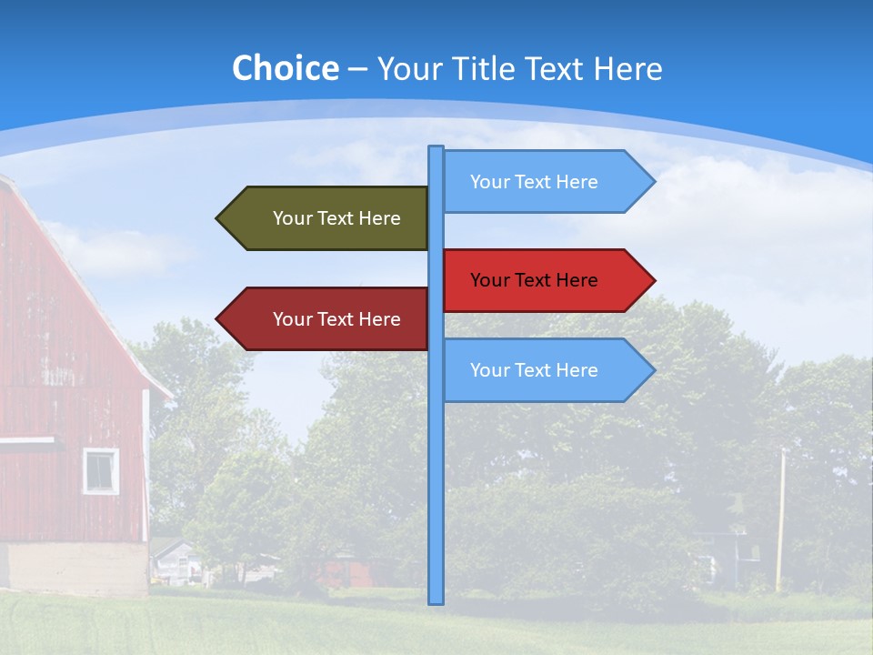 Winter Rural Scene PowerPoint Template