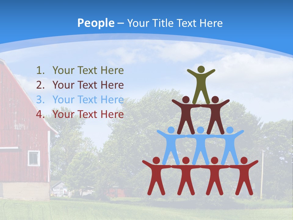 Winter Rural Scene PowerPoint Template