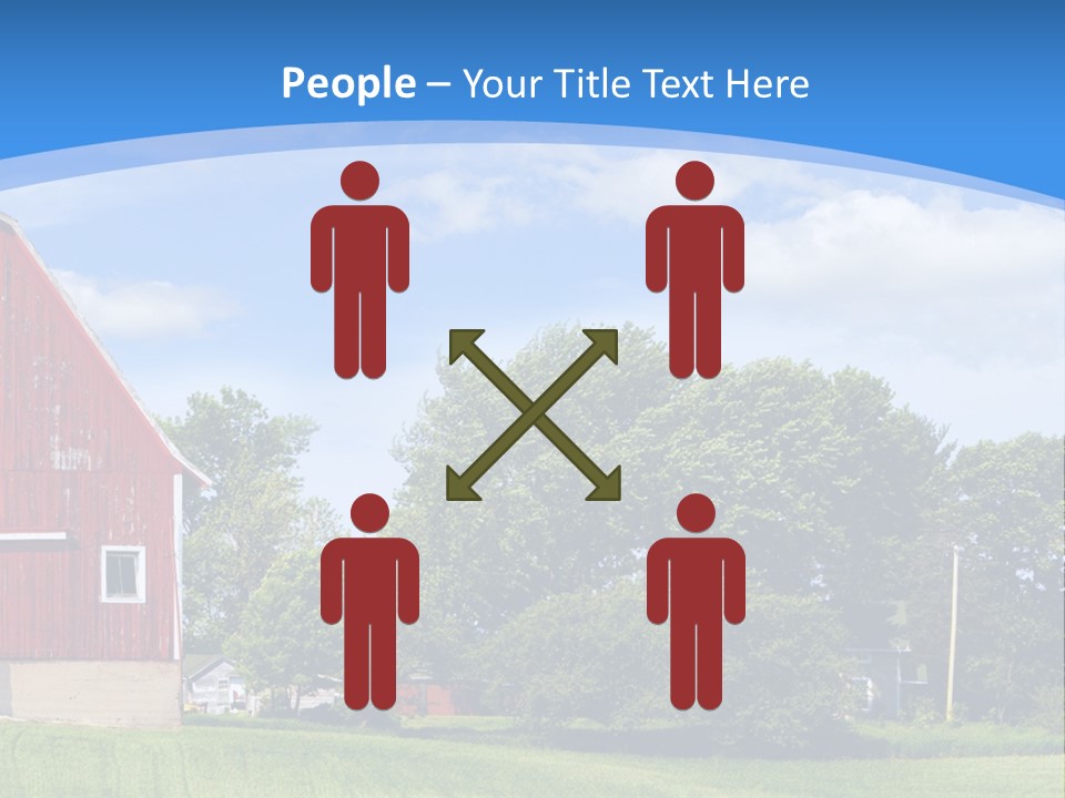 Winter Rural Scene PowerPoint Template