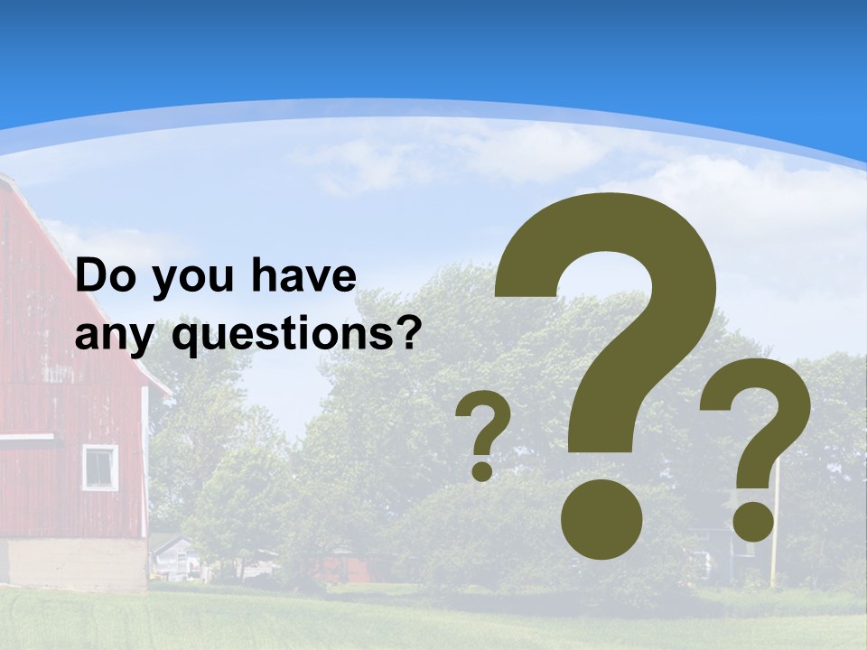 Winter Rural Scene PowerPoint Template