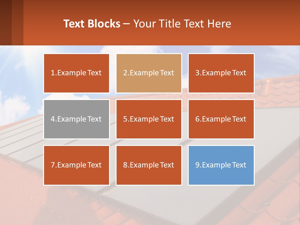 Technology Geliosystem Clouds PowerPoint Template