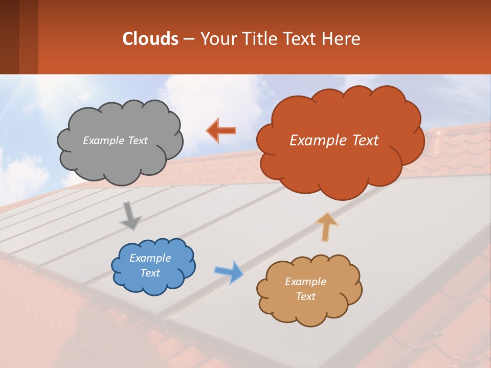 Technology Geliosystem Clouds PowerPoint Template