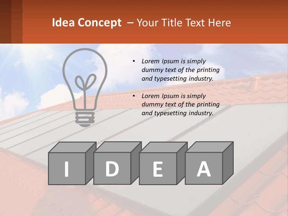 Technology Geliosystem Clouds PowerPoint Template